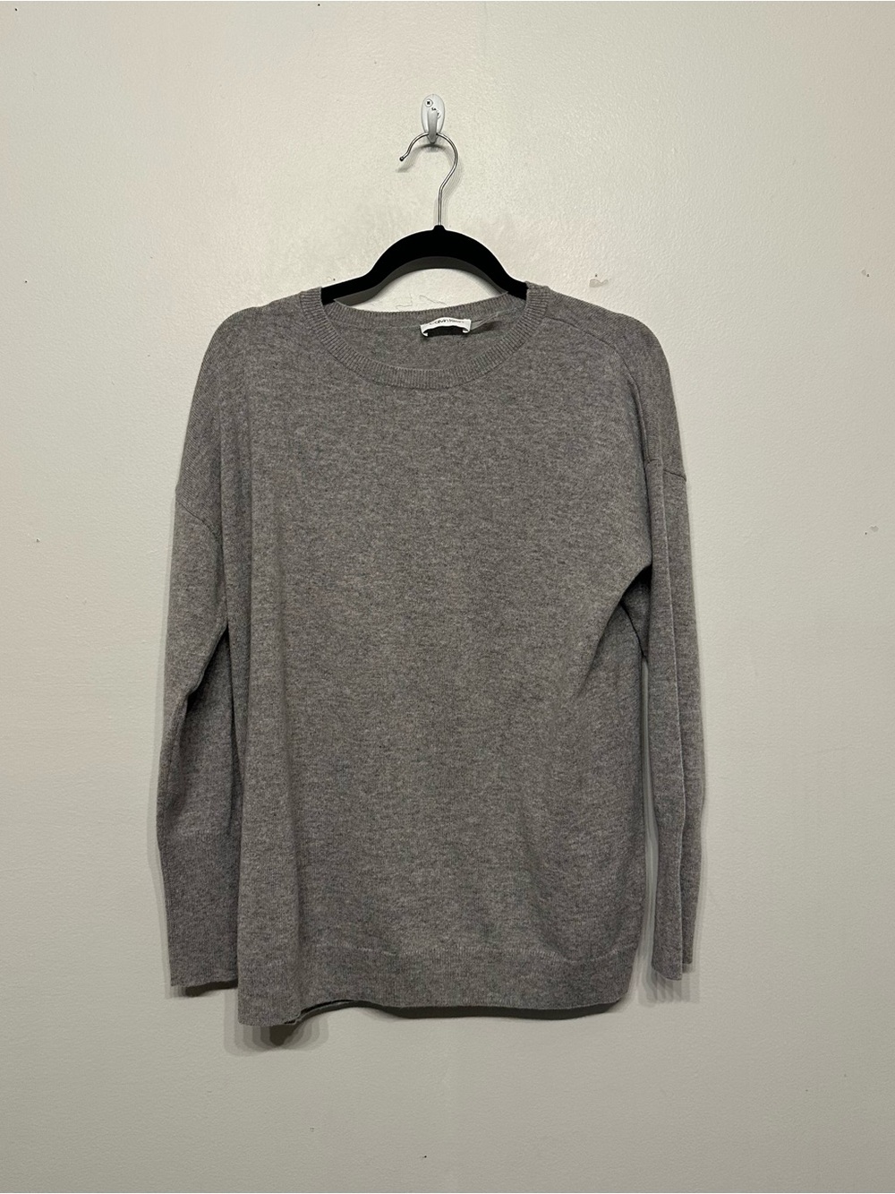 Calvin Klein 100% Cashmere Crew Neck Sweater Grey Large